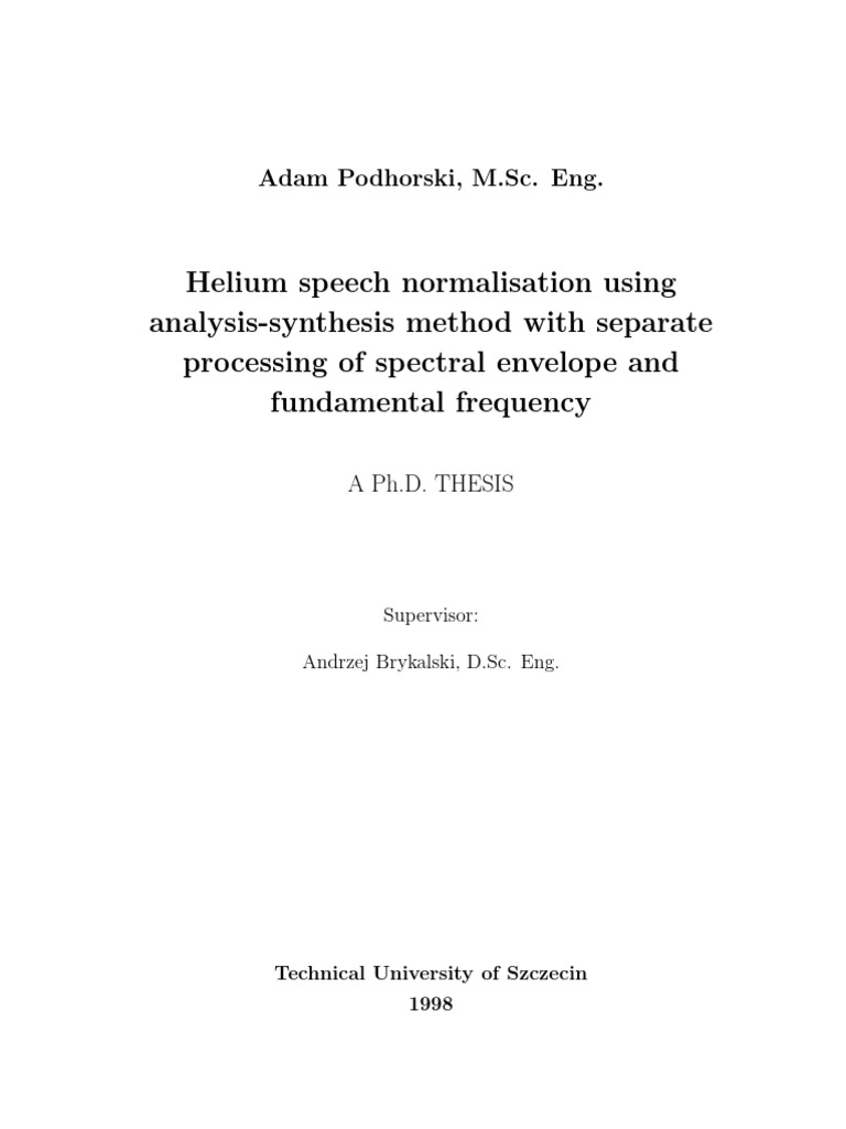 signal processing specialisation phd in signal processing